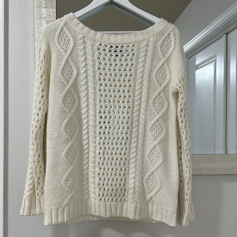 Ivory knit sweater